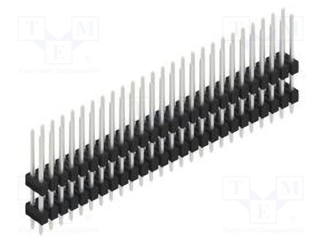 Connector: pin strips; pin header; male; PIN: 52; 2.54mm; THT; 2x26