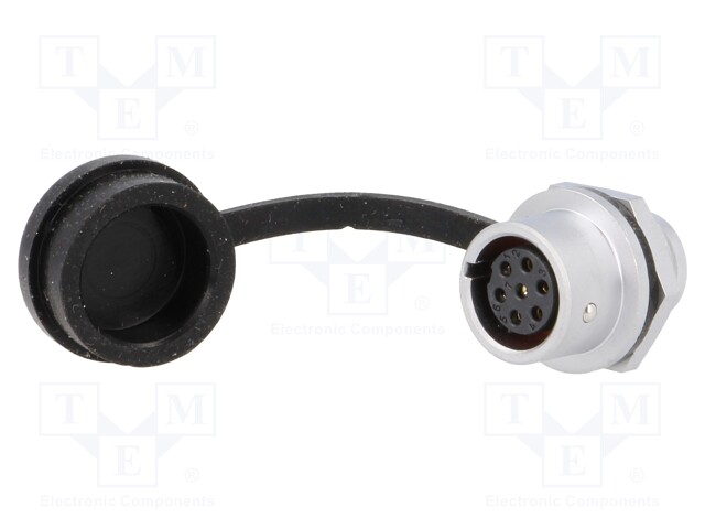 Socket; female; SF12; PIN: 7; IP67; 5A; soldering; 125V; 0.75mm2