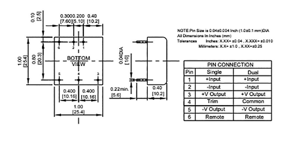 Converter: DC/DC; 30W; Uin: 9÷36V; Uout: 15VDC; Uout2: -15VDC; 18g