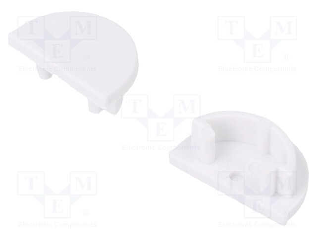 Cap for LED profiles; white; ABS; Application: ARC12