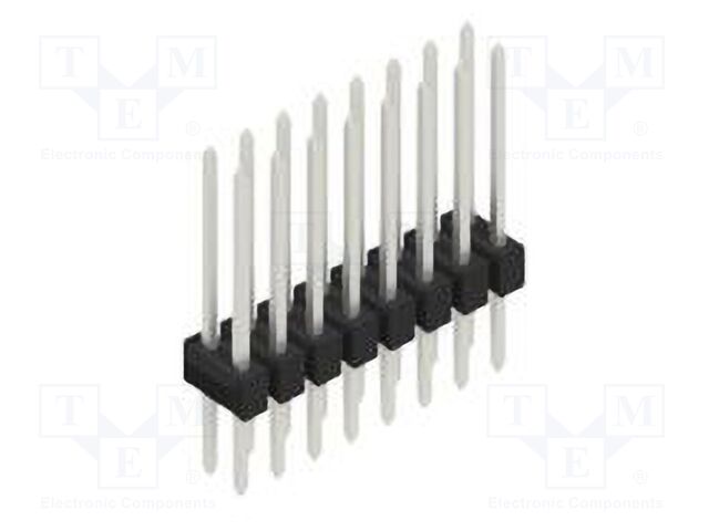 Connector: pin strips; pin header; male; PIN: 16; 2.54mm; THT; 2x8