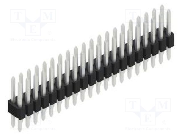 Connector: pin strips; pin header; male; PIN: 40; 1.27mm; THT; 2x20