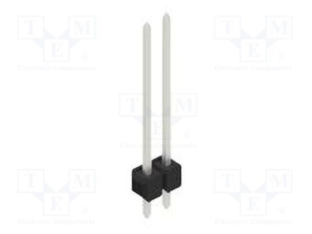 Connector: pin strips; pin header; male; PIN: 2; 2.54mm; THT; 1x2