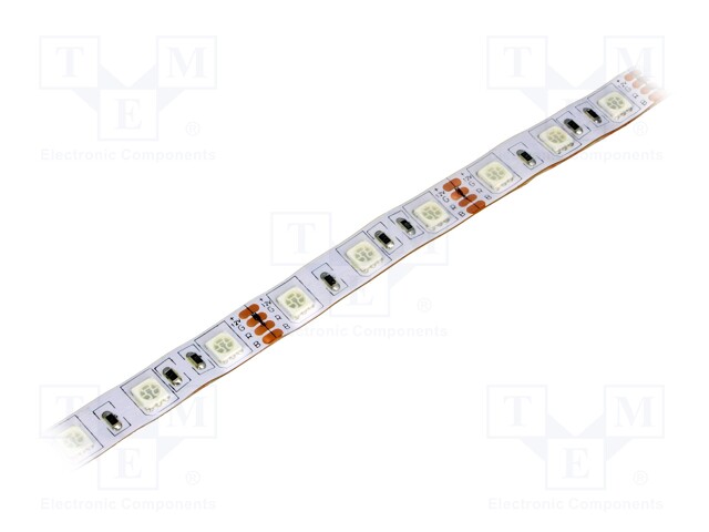 LED tape; RGB; LED/m: 60; SMD; 5060; 12V; W: 10mm; 120°; in jacket