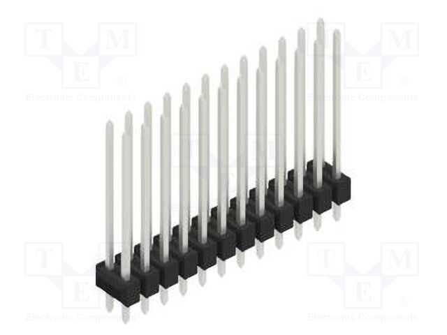 Connector: pin strips; pin header; male; PIN: 24; 2.54mm; THT; 2x12