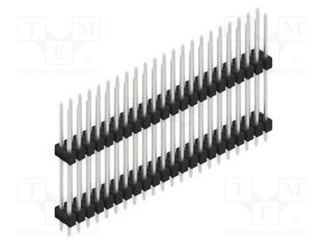 Connector: pin strips; pin header; male; PIN: 44; 2.54mm; THT; 2x22