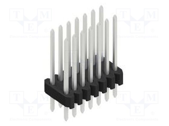 Connector: pin strips; pin header; male; PIN: 14; 1.27mm; THT; 2x7