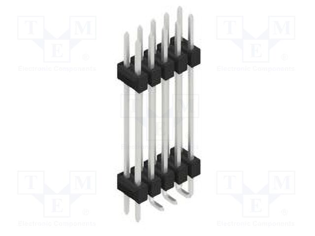 Connector: pin strips; pin header; male; PIN: 10; 2.54mm; SMT; 2x5