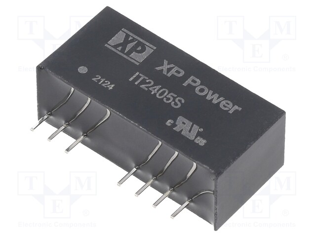 Isolated Board Mount DC/DC Converter, Regulated, ITE, 2 Output, 3 W, 5 V, 300 mA, -5 V