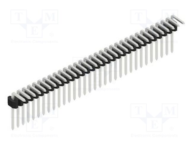 Connector: pin strips; pin header; male; PIN: 32; 1.27mm; THT; 1x32