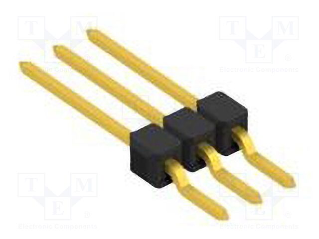 Connector: pin strips; pin header; male; PIN: 3; 2.54mm; SMT; 1x3