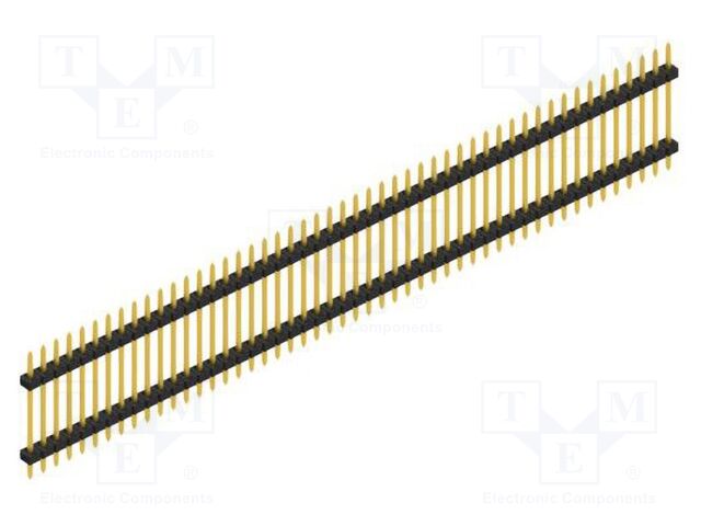 Connector: pin strips; pin header; male; PIN: 50; 2mm; THT; 1x50