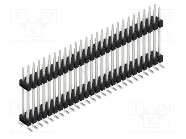 Connector: pin strips; pin header; male; PIN: 52; 2.54mm; SMT; 2x26