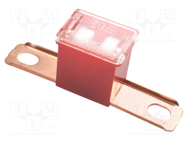Fuse: fuse; 50A; 32VDC; automotive; 62mm; 62x15.2x22.2mm