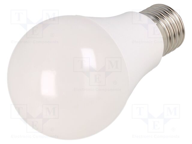 LED lamp; neutral white; E27; 230VAC; 11.5W; 200°; 4000K
