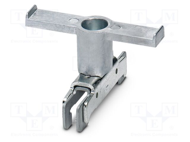 Mounting clamp; PA; L: 33.7mm; ways: 2; W: 56mm; H: 50mm; Body: silver