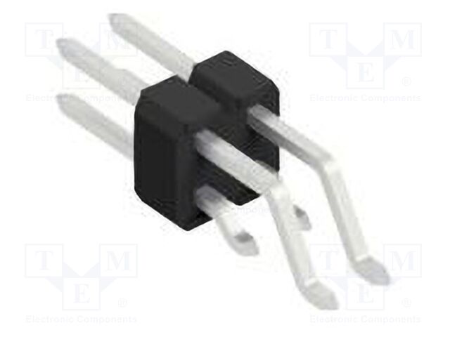 Connector: pin strips; pin header; male; PIN: 4; 2.54mm; SMT; 2x2
