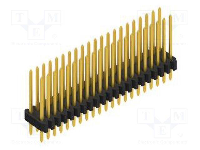 Connector: pin strips; pin header; male; PIN: 42; 1.27mm; THT; 2x21