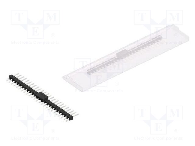 Connector: pin strips; pin header; male; PIN: 25; 2.54mm; SMT; 1x25
