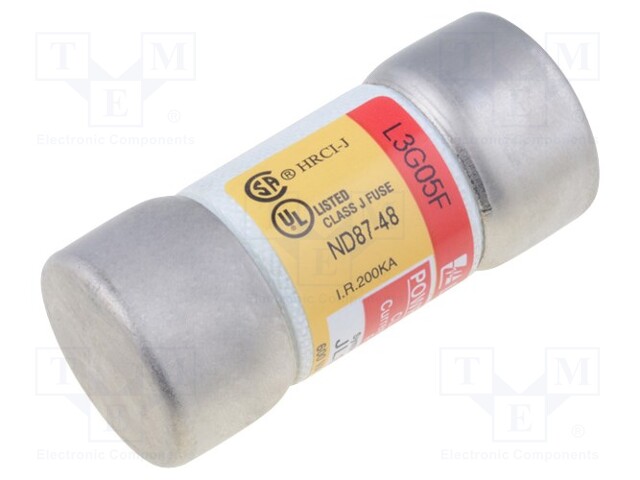 Fuse: fuse; quick blow; 40A; 600VAC; industrial; 27x60,3mm; JLS