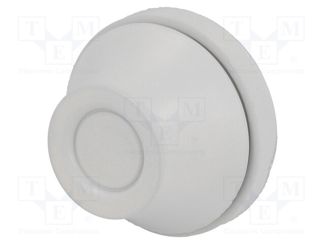 Grommet; EPDM; grey; Panel thick: 1÷4mm; Øcable: 19÷28mm; Size: M40