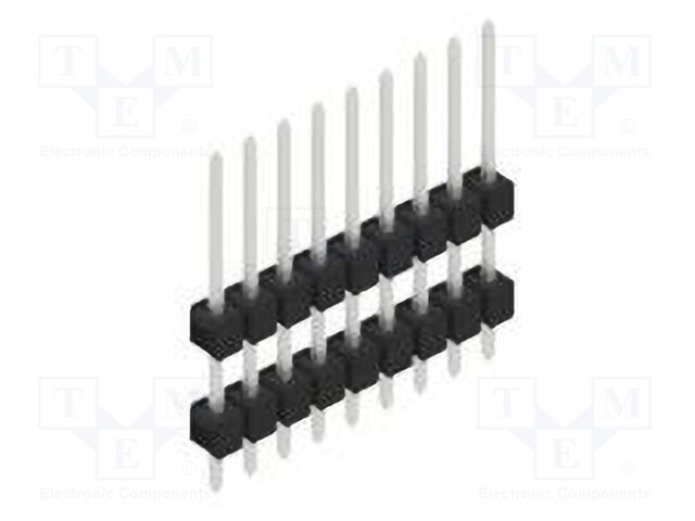 Connector: pin strips; pin header; male; PIN: 9; 2.54mm; THT; 1x9