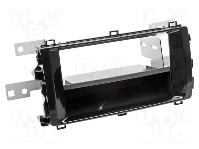Radio frame; Toyota; 2 DIN; black gloss