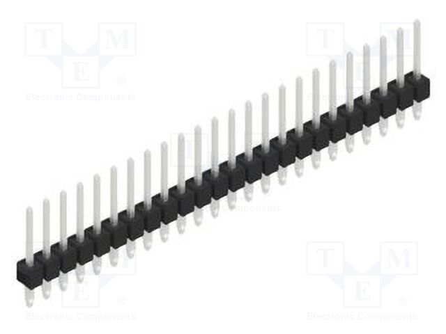 Connector: pin strips; pin header; male; PIN: 24; 2.54mm; THT; 1x24