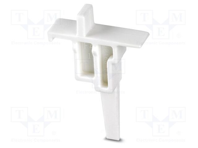 Locking element; PA; W: 8.2mm; H: 12mm; Body: white