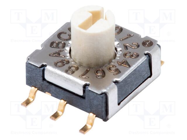 Encoding switch; DEC/BCD; Pos: 16; SMT; Rcont max: 100mΩ; Mat: LCP