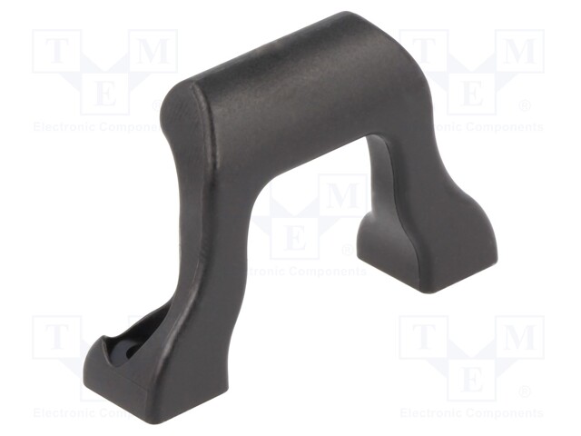 Handle; Mat: polyamide; black; H: 9.5mm; L: 38mm; W: 25mm