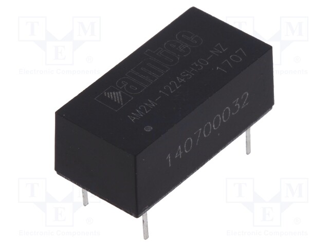 Converter: DC/DC; 2W; Uin: 10.8÷13.2V; 24VDC; Iout: 83mA; DIP14; 2.8g