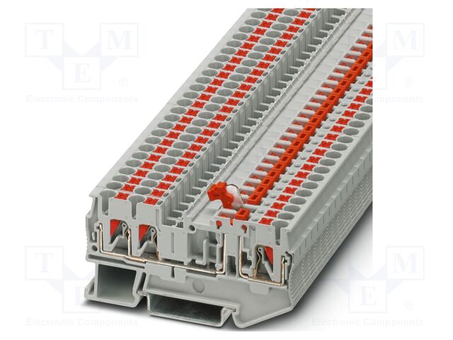 Splice terminal: rail; 20A; 400V; push-in; PA; 0.14÷4mm2; W: 5.2mm