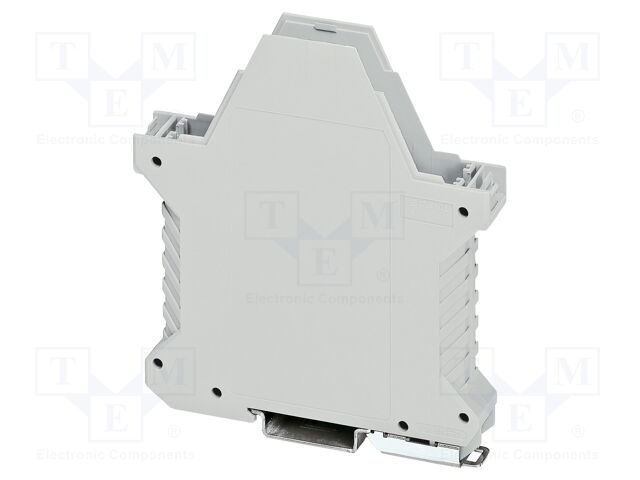 Enclosure base; with FE contact; grey; UL94V-0; ME 17,5; Y: 99mm