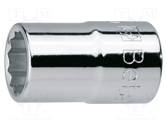 Socket: 12-angles; 12-angles,socket spanner; 27mm; 1/2"; steel