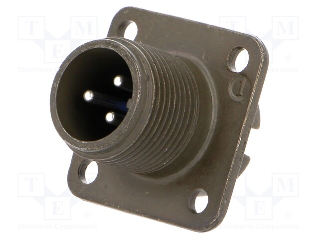 Connector: circular; Series: 97; socket; male; PIN: 3; silver plated