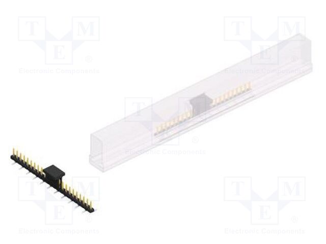 Connector: pin strips; pin header; male; PIN: 23; 2mm; SMT; 1x23