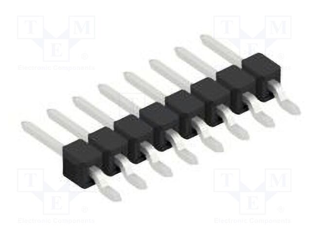 Connector: pin strips; pin header; male; PIN: 8; 2.54mm; SMT; 1x8