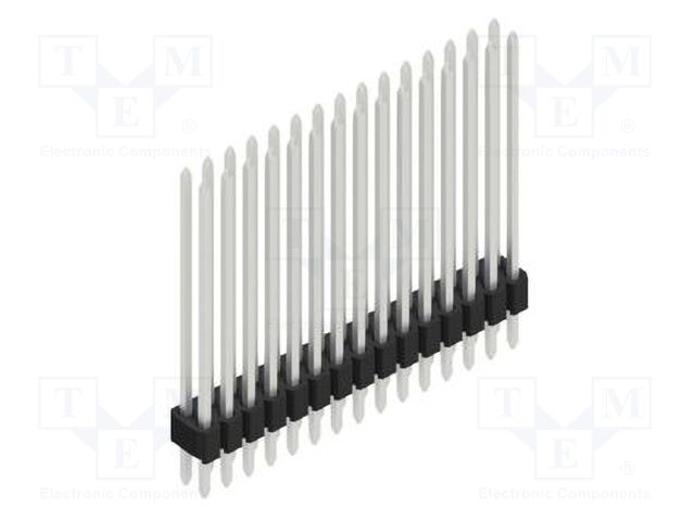 Connector: pin strips; pin header; male; PIN: 30; 1.27mm; THT; 2x15