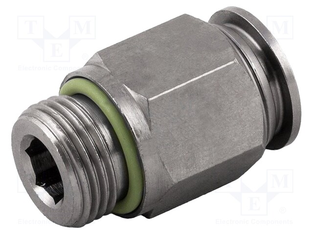 Push-in fitting; straight; M5; -0.99÷20bar; 4mm