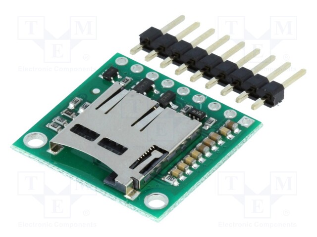 Module: adapter; SD micro; 5VDC; SD Micro,pin strips