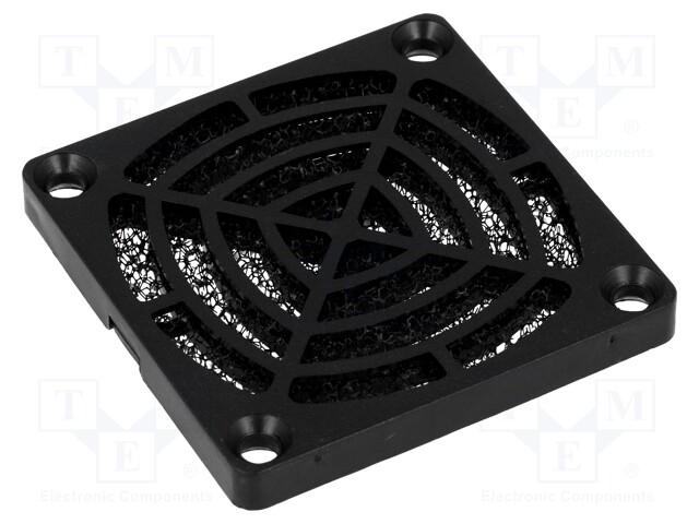 Guard; 60x60mm; Mat: plastic; Mounting: snap fastener,screw; 30ppi