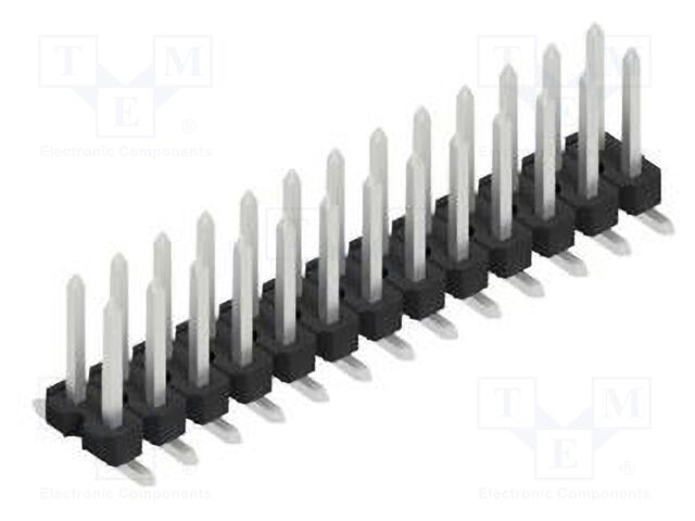 Connector: pin strips; pin header; male; PIN: 26; 2.54mm; SMT; 2x13