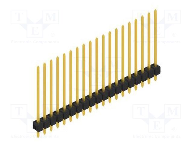 Connector: pin strips; pin header; male; PIN: 19; 2.54mm; THT; 1x19