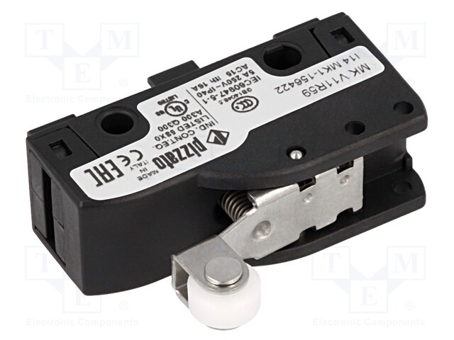 Microswitch SNAP ACTION; with lever (with roller); SPDT; Pos: 2