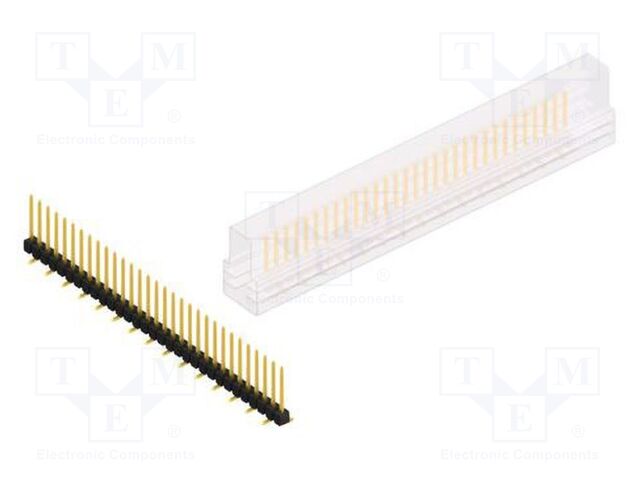 Connector: pin strips; pin header; male; PIN: 31; 2.54mm; SMT; 1x31