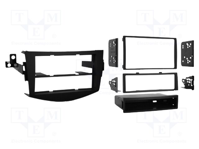 Radio frame; Toyota; 2 DIN; black