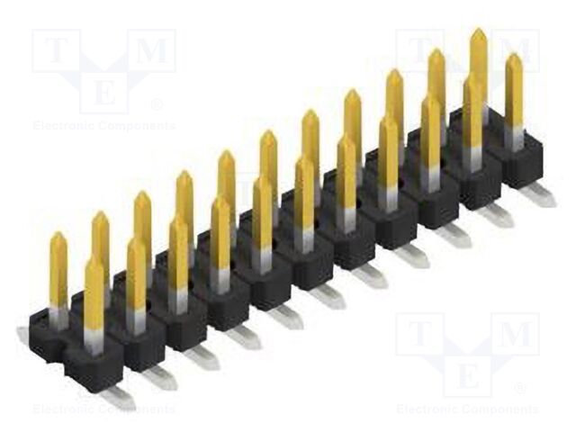 Connector: pin strips; pin header; male; PIN: 22; 2.54mm; SMT; 2x11