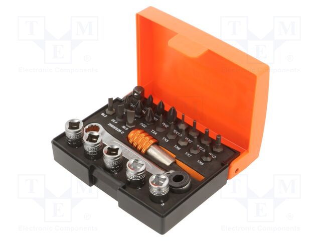 Plastic box; 6-angles,socket spanner; Tool: wrench-set