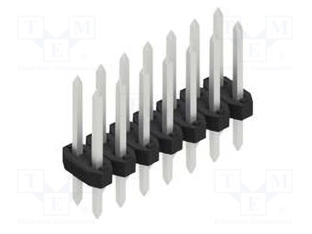 Connector: pin strips; pin header; male; PIN: 14; 2mm; THT; 2x7; 100V